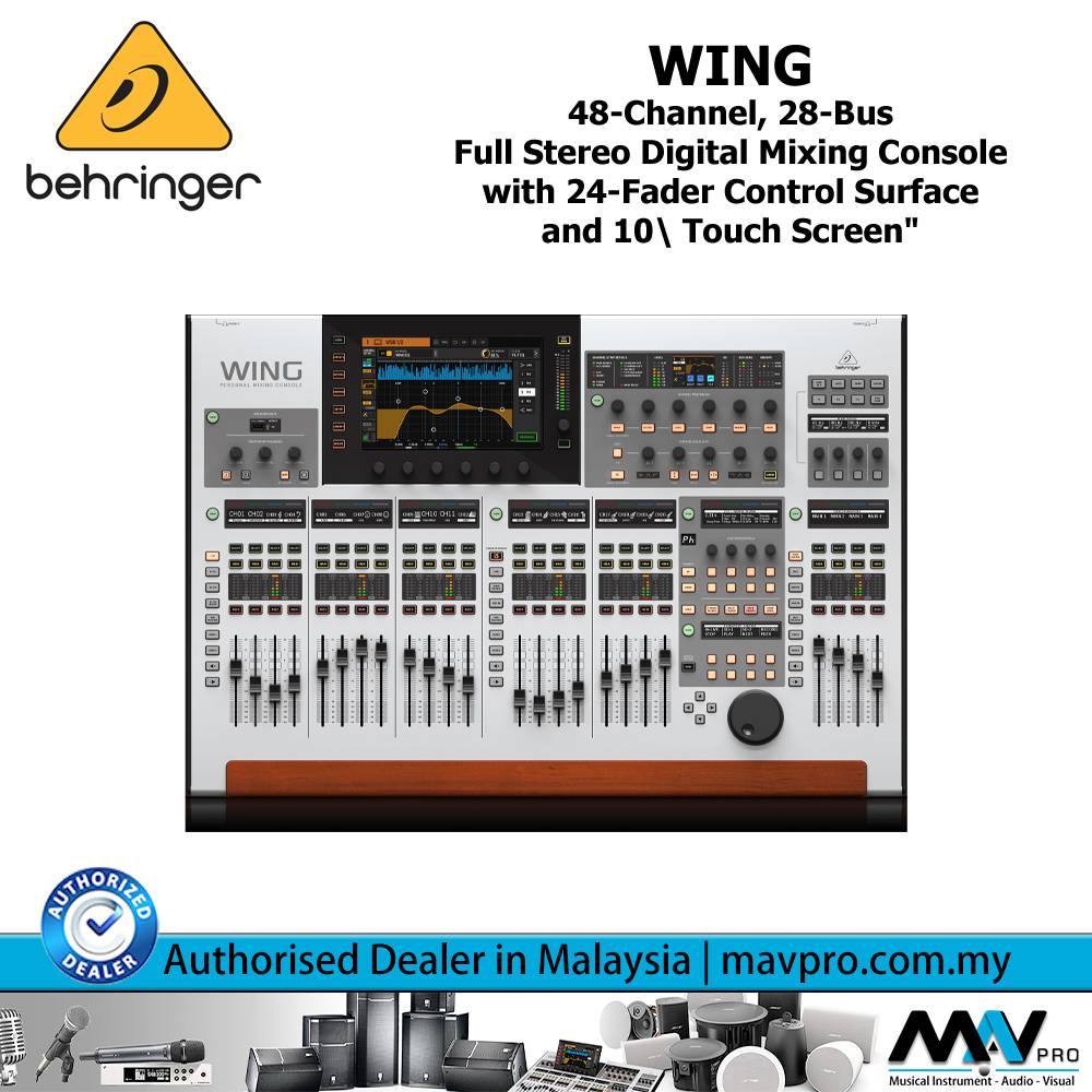 Behringer Wing 48Channel, 28Bus Full Stereo Digital Mixing Console with 24Fader Control